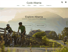 Tablet Screenshot of cyclealbania.com